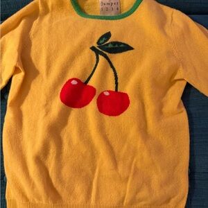 Jumper 1234 Yellow Cherry 100% cashmere Sweater